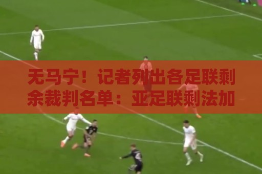 无马宁！记者列出各足联剩余裁判名单：亚足联剩法加尼、马哈德迈